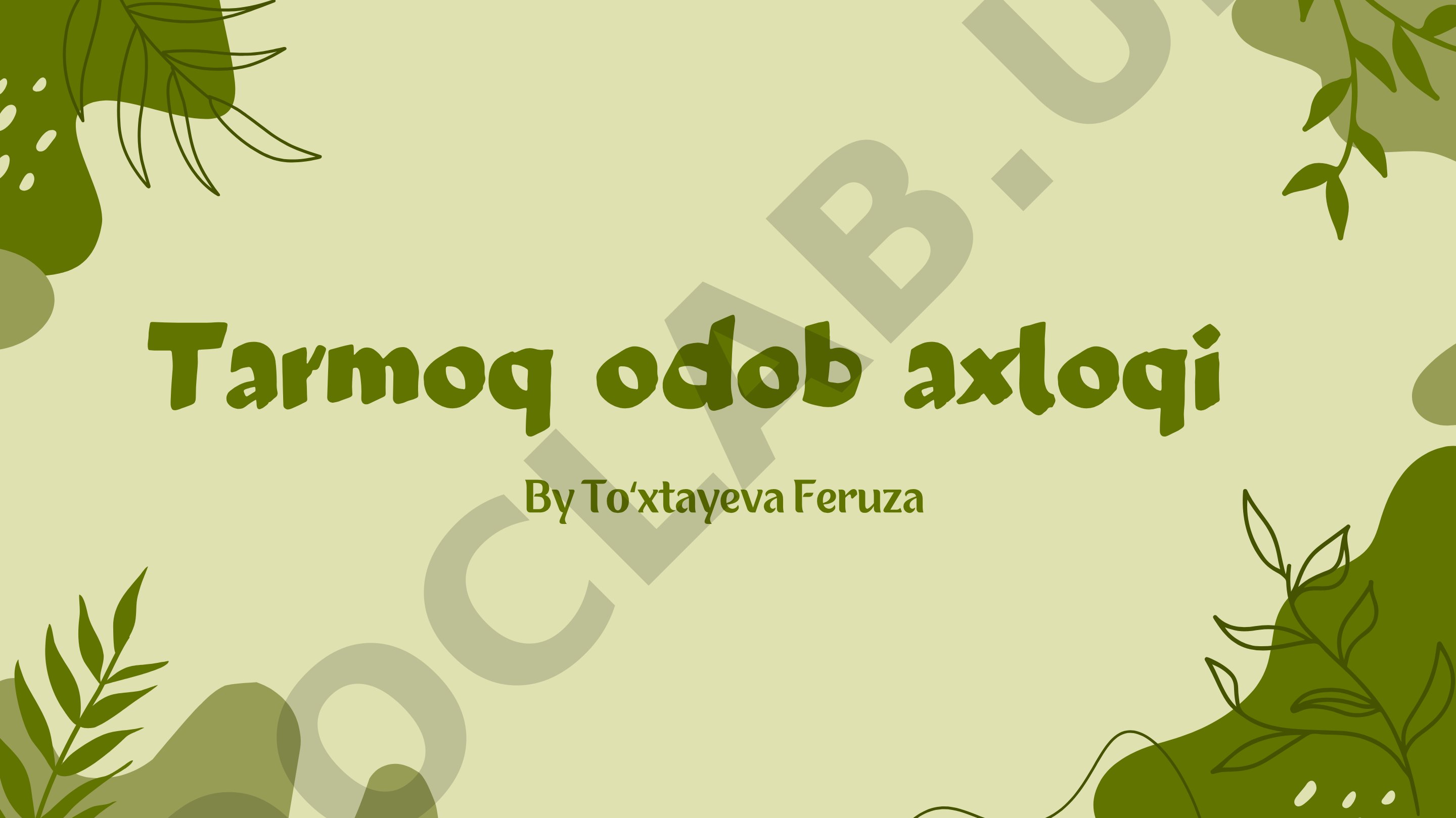 Tarmoq odob-axloqi