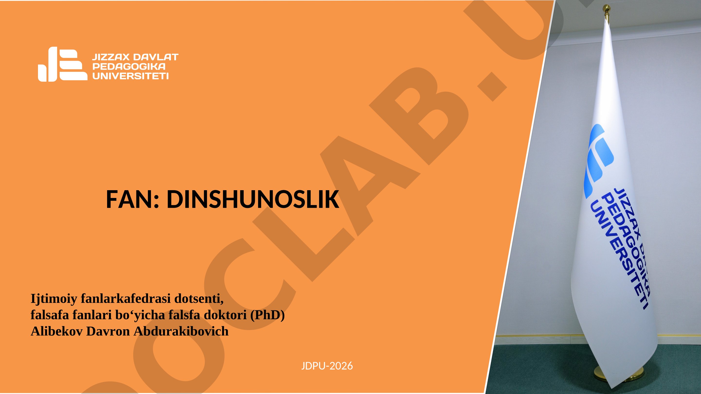 Jahon dinlari. Buddizm. Xristianlik.