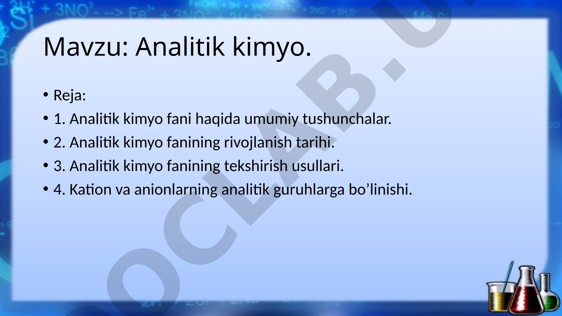 Analitik kimyo