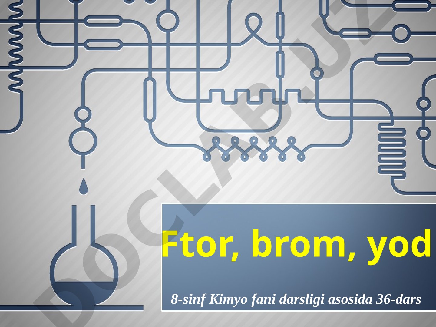 Ftor, brom va yod elementlarining tabiatda tarqalishi, xossalari va kimyoviy reaksiyalari