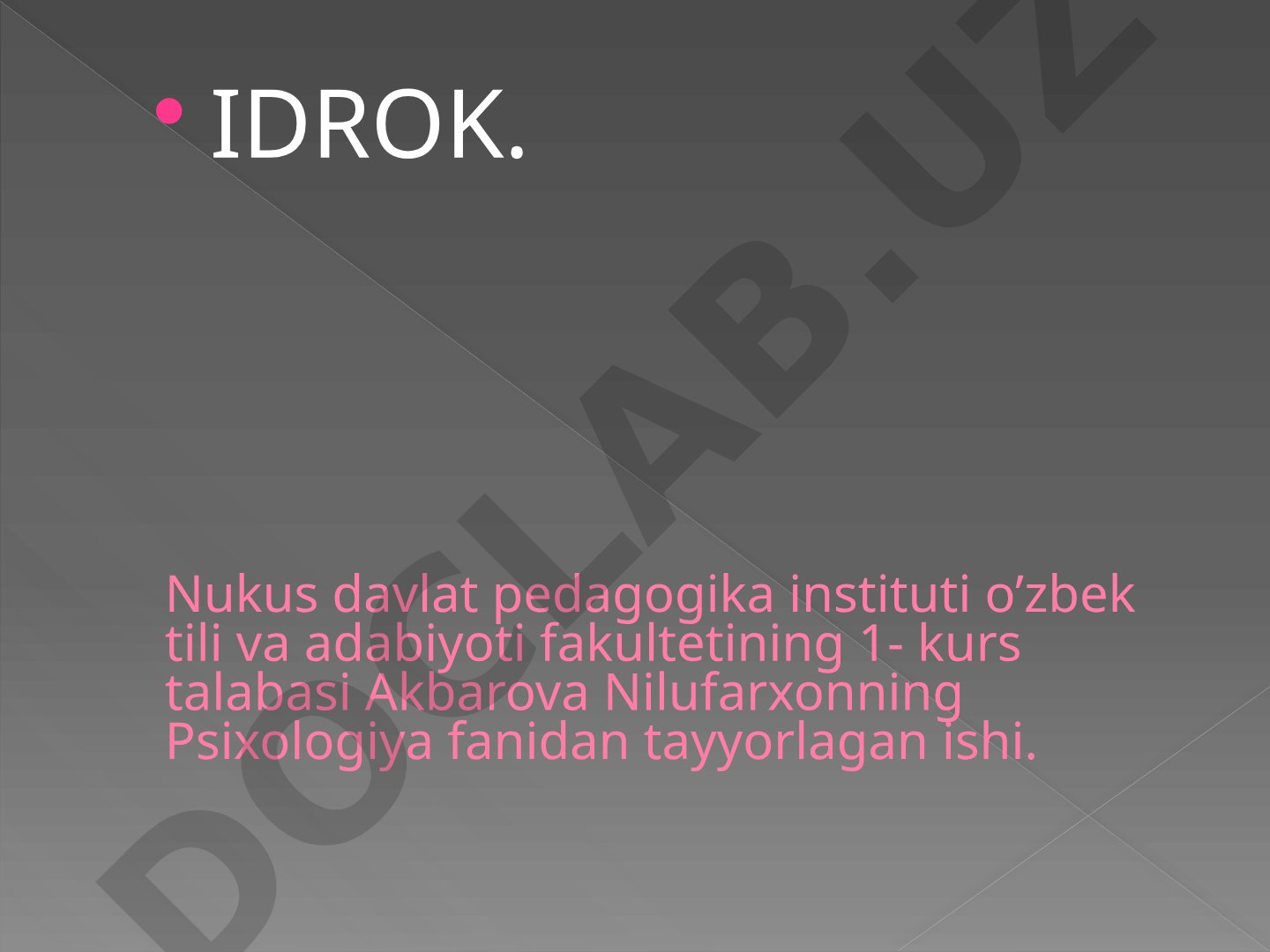 Idrok