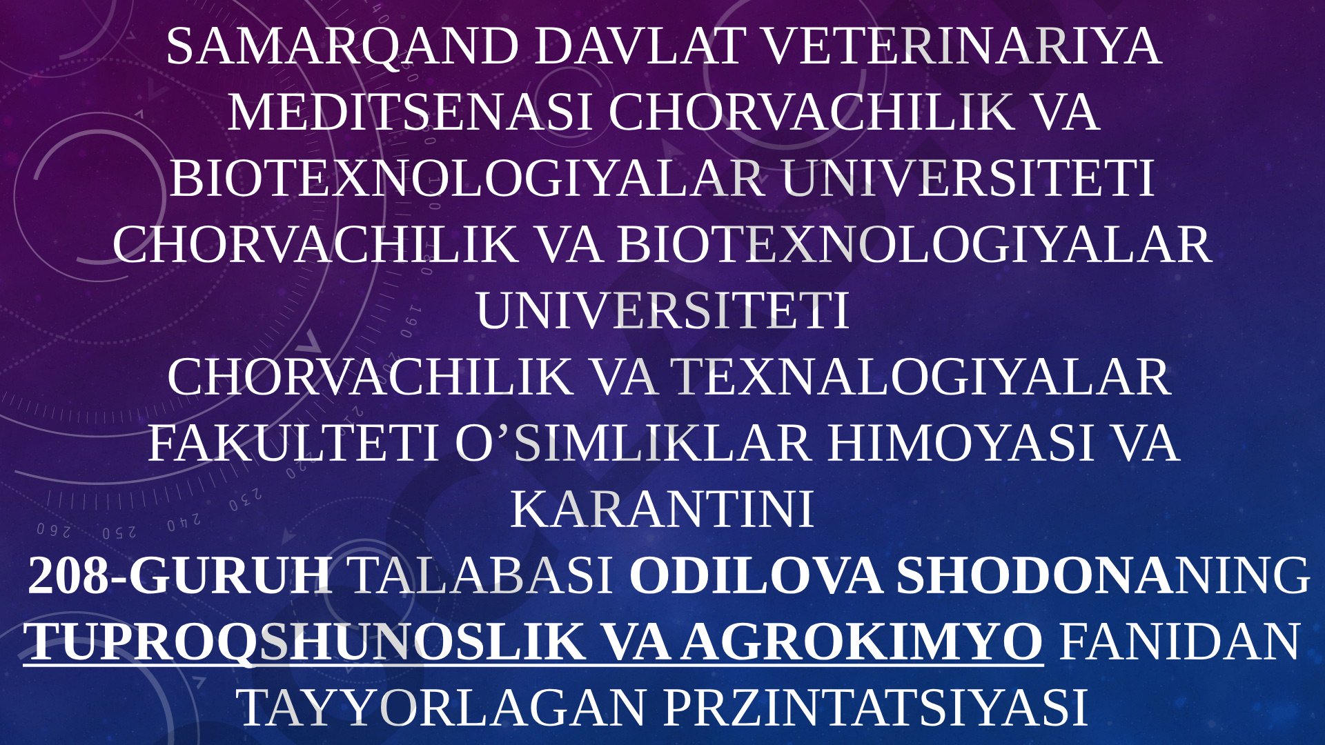 BO'Z TUPROQLAR