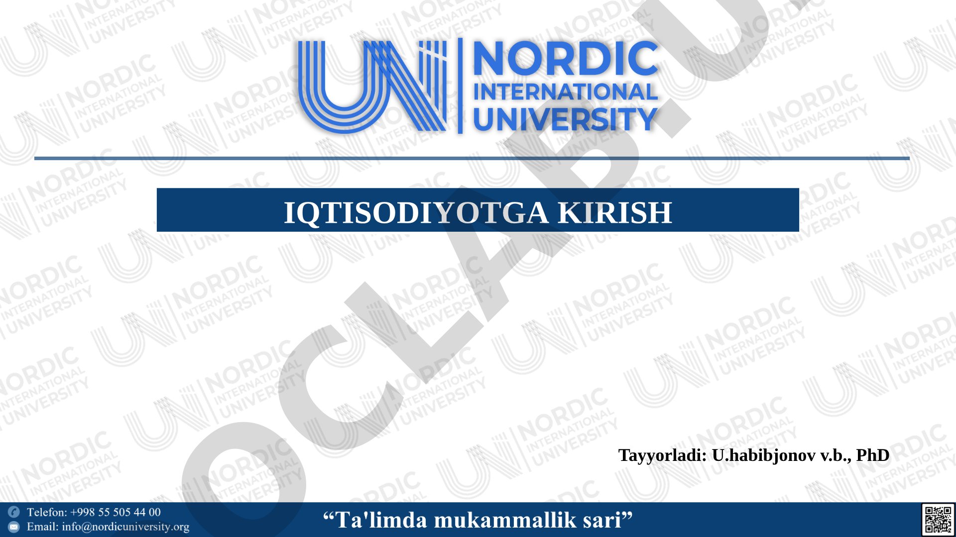 Bozor iqtisodiyotining mazmuni va amal qilishi