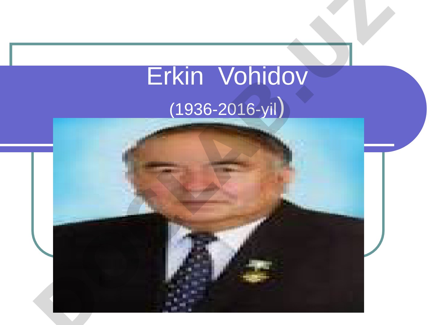 Shoir Erkin Vohidovning tarjimai holi, ijodi va asarlari yoritilgan