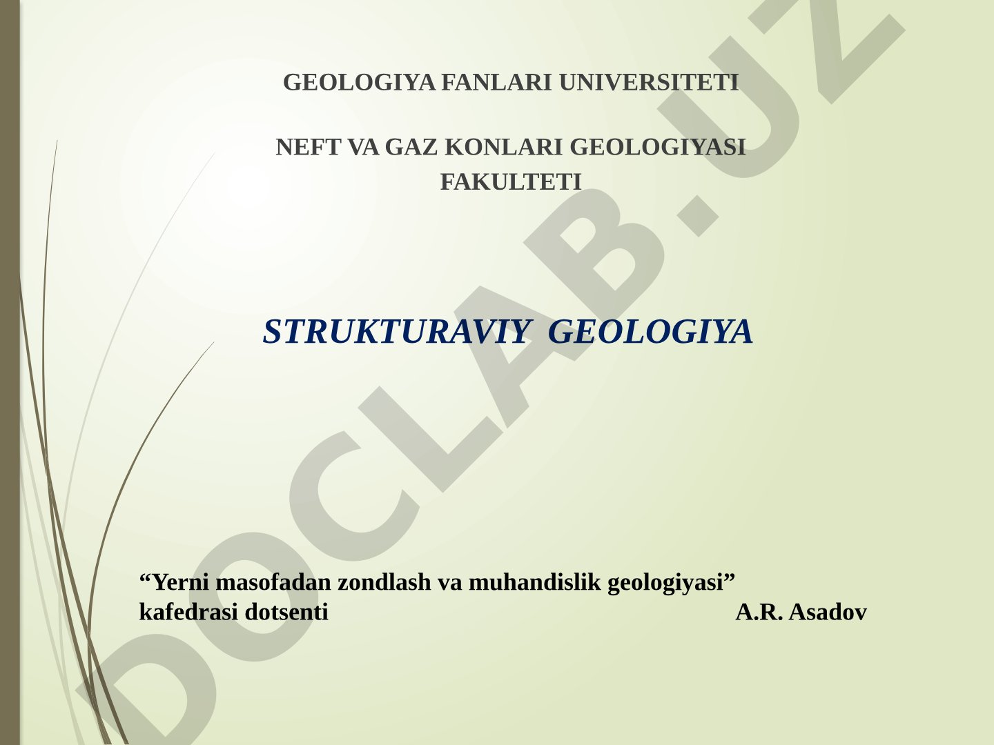 Markaziy Osiyoning asosiy struktura elementlari