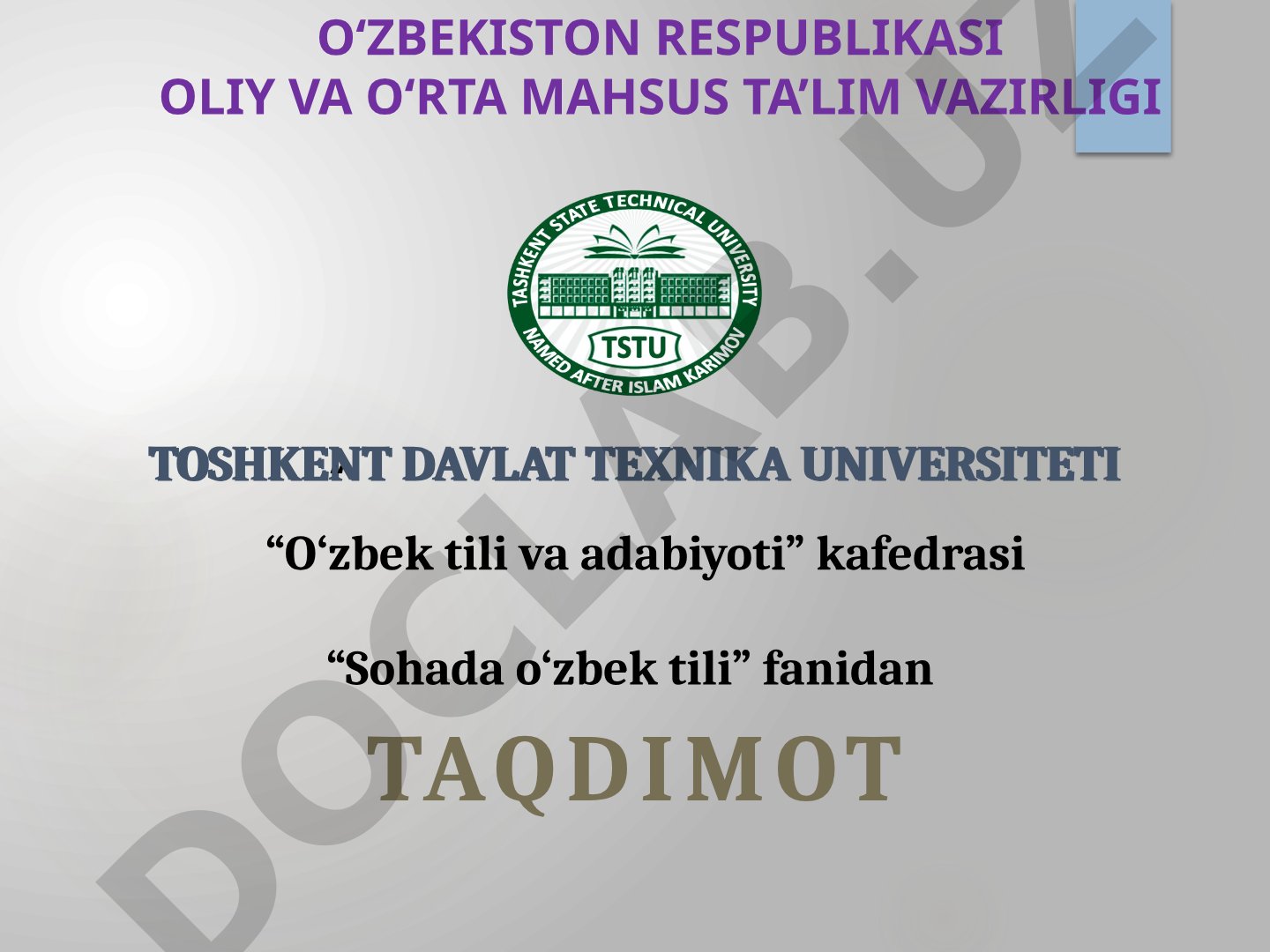 Til va terminologiya