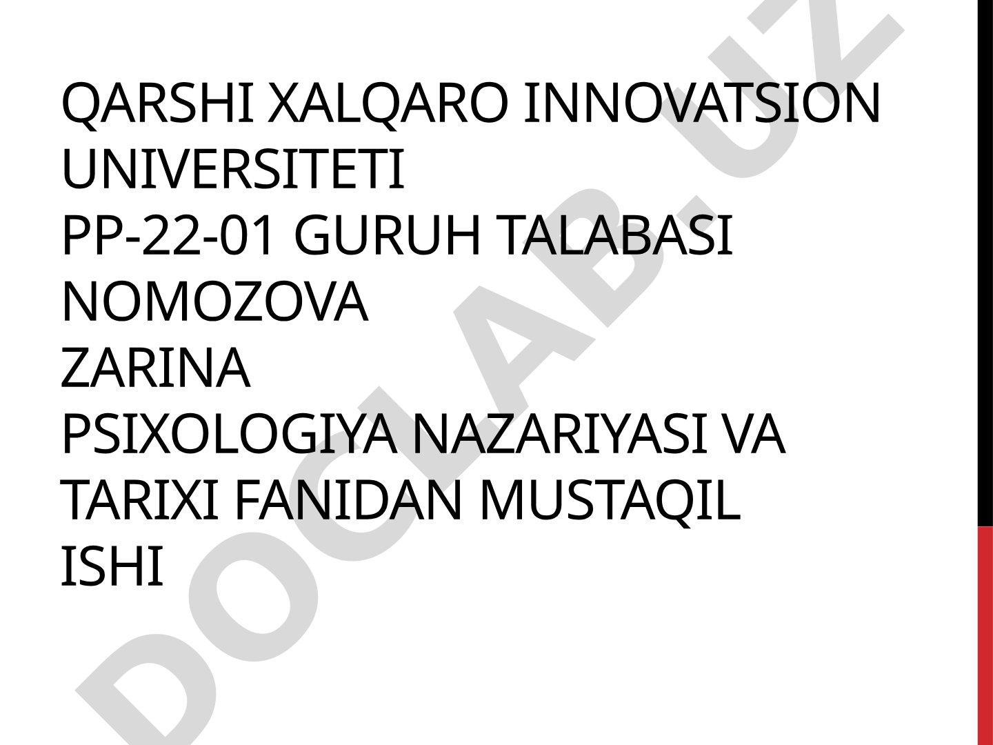 Yangi davr psixologiyasiga umumiy tavsifnoma