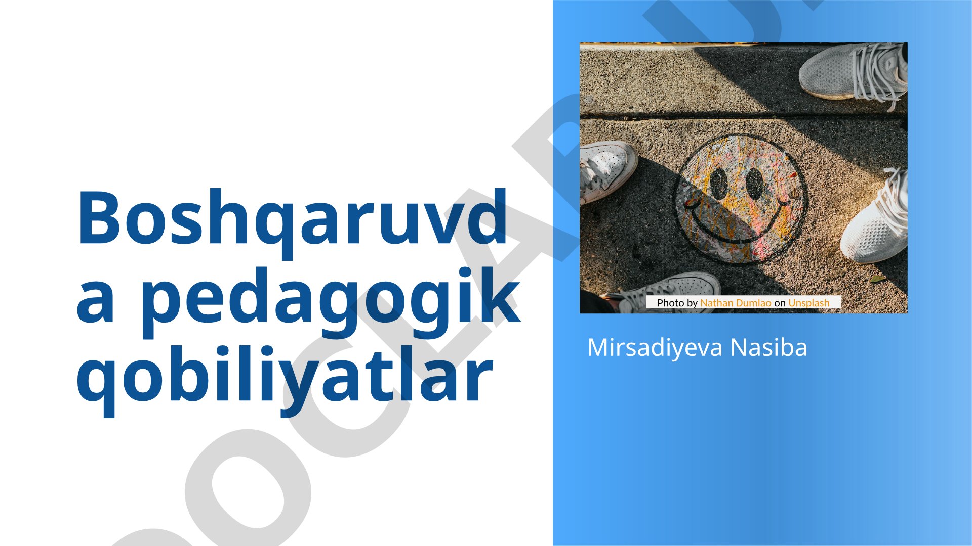Boshqaruvda pedagogik qobiliyatlar