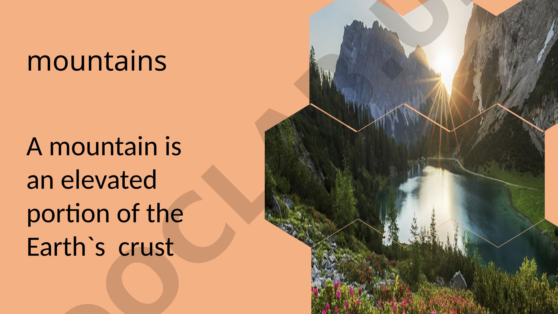Definitions of mountains and rivers