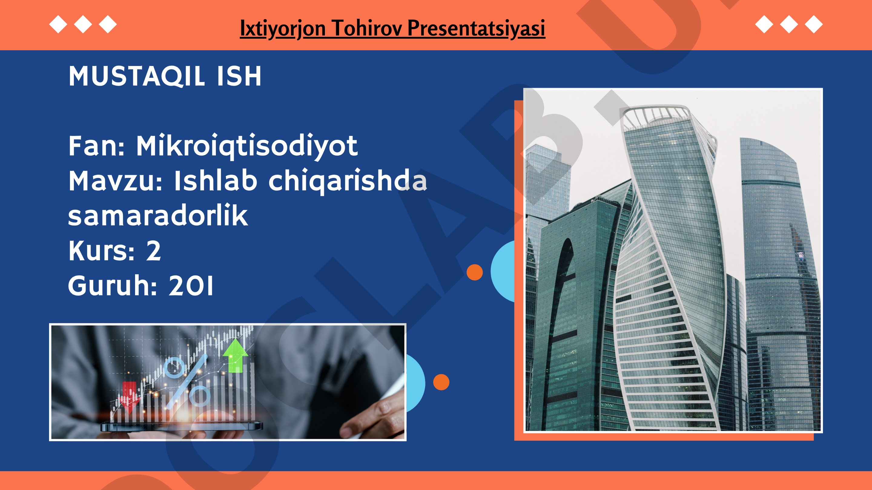 Ishlab chiqarishda samaradorlik