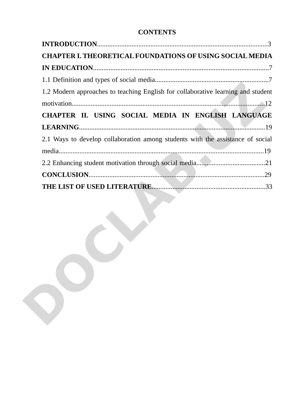 INTEGRATING SOCIAL MEDIA AS A TOOL FOR COLLABORATIVE ENGLISH LEARNING AND STUDENT MOTIVATION