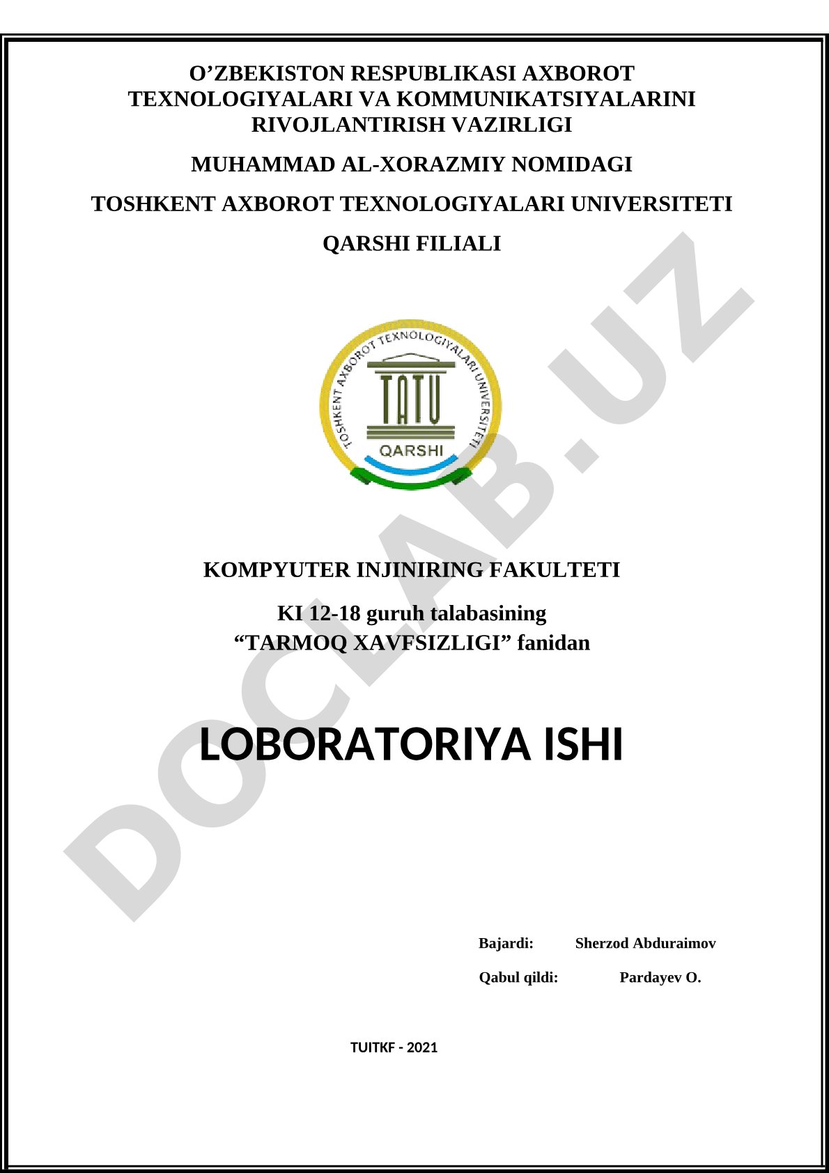 Virusga qarshi himoya serverini o'rnatish va sozlash
