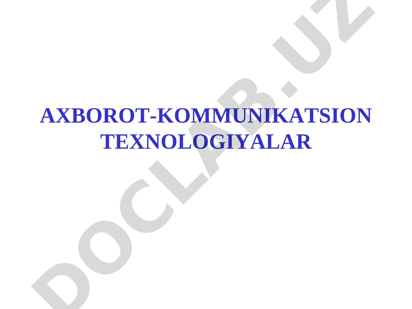 Internet texnologiyasi, Internet xizmatlari