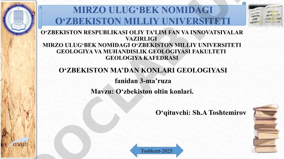 O‘zbekiston oltin konlari
