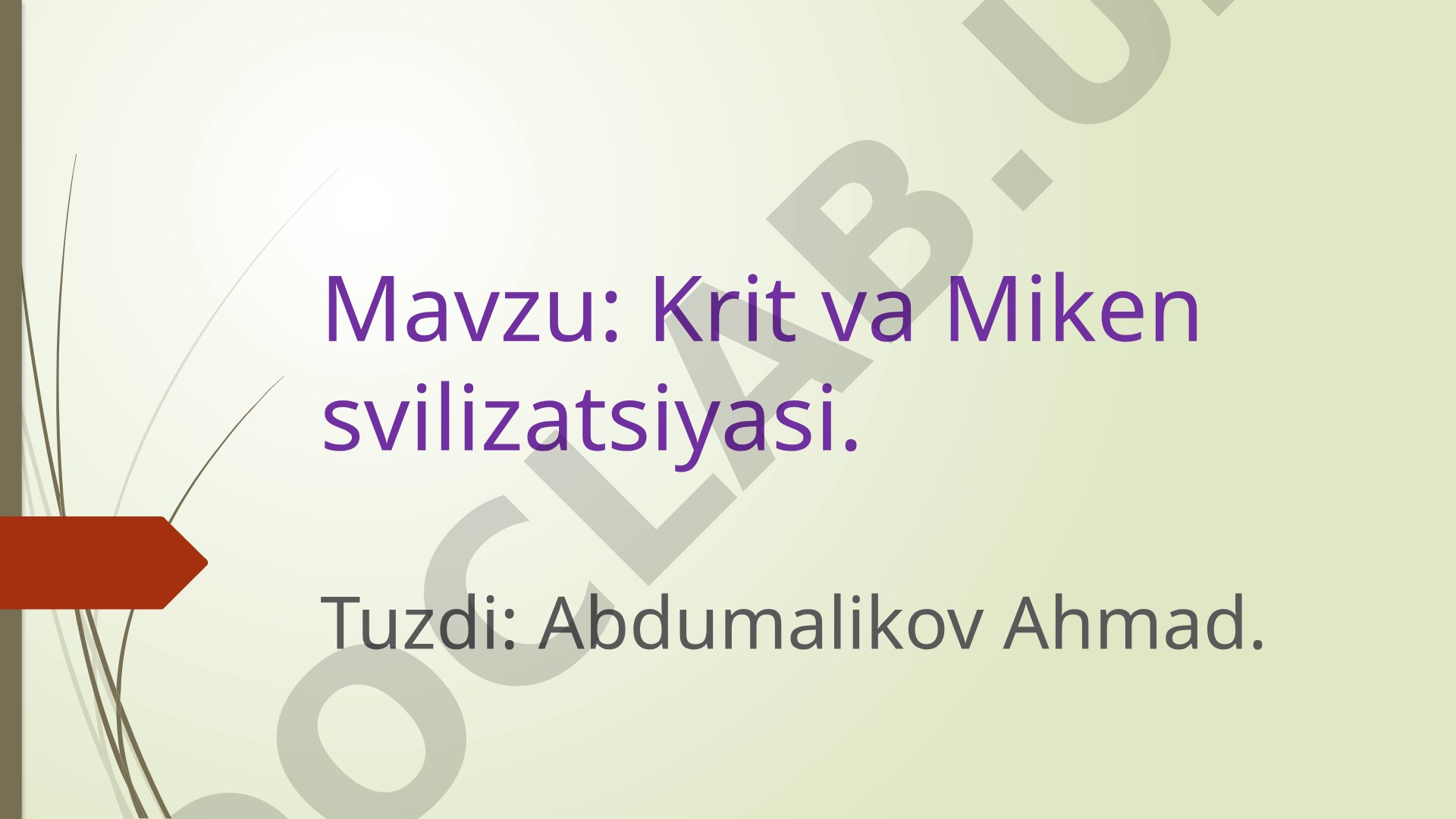 Krit va Miken svilizatsiyasi
