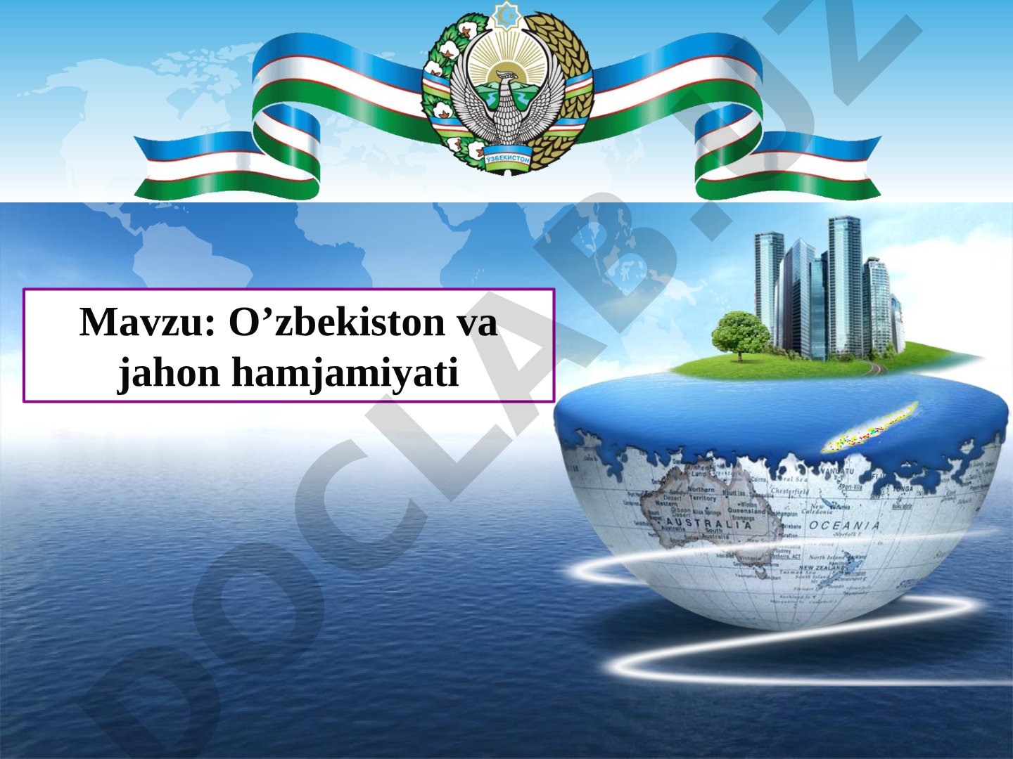 O'zbekiston va jahon hamjamiyati