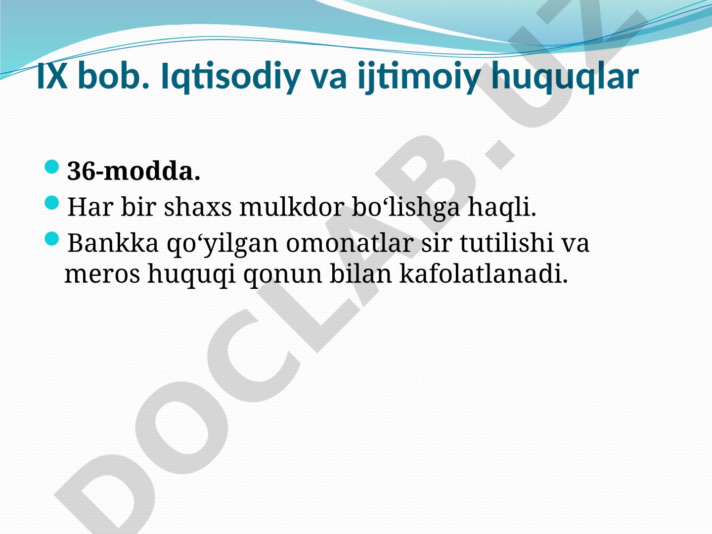 Konstitutsiyani o'rganamiz