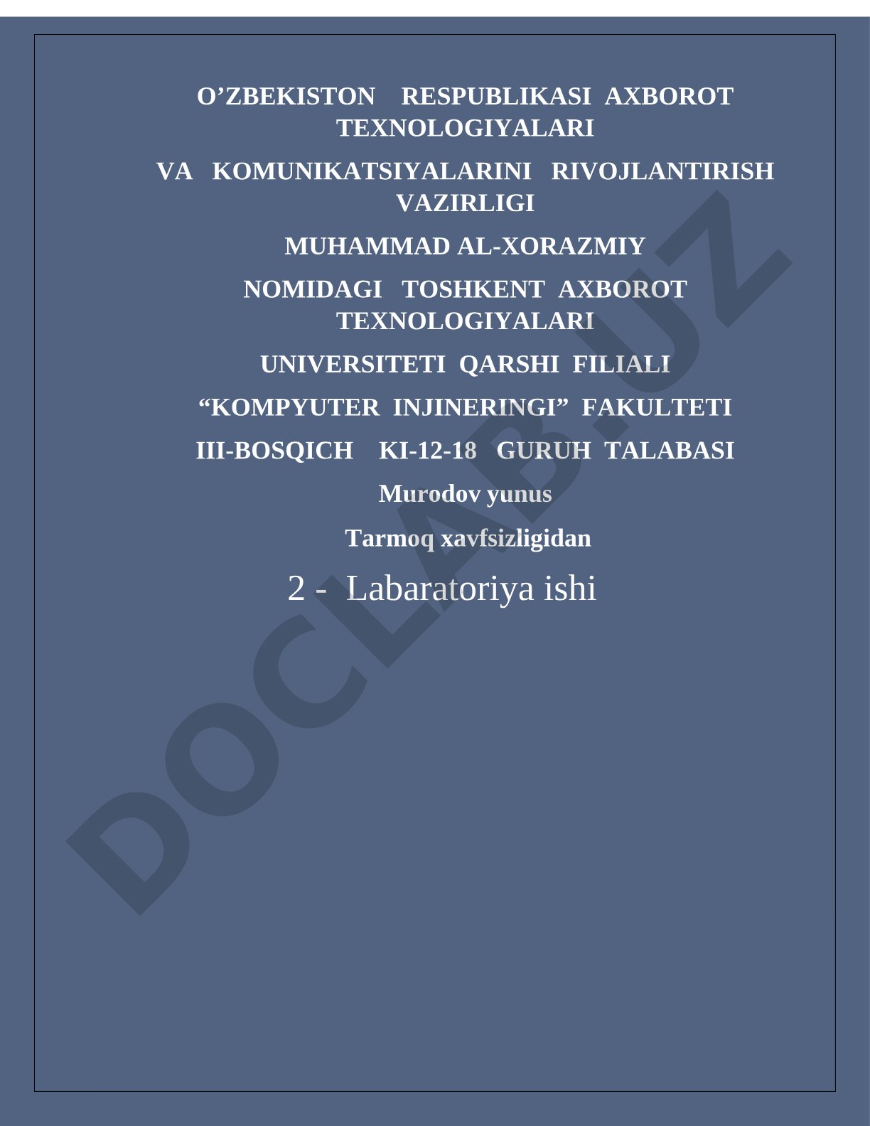 Tarmoqlarni qism tarmoqlarga ajratish