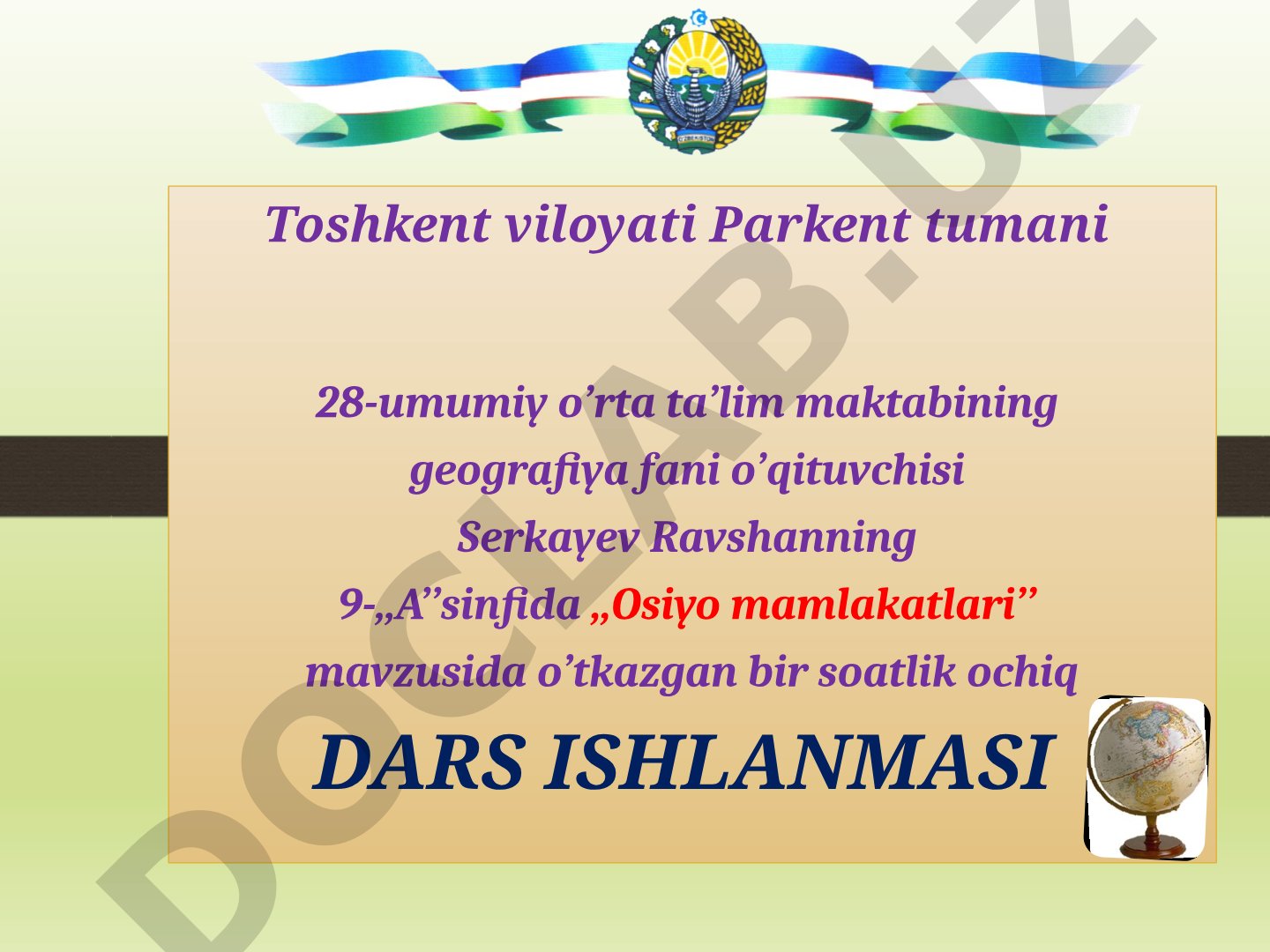 Osiyo mamlakatlari