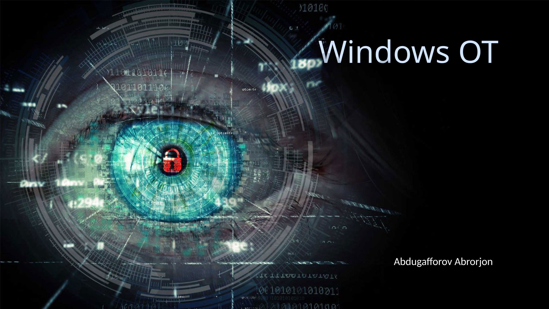 Windows OT turlari va rivojlanish tarixi