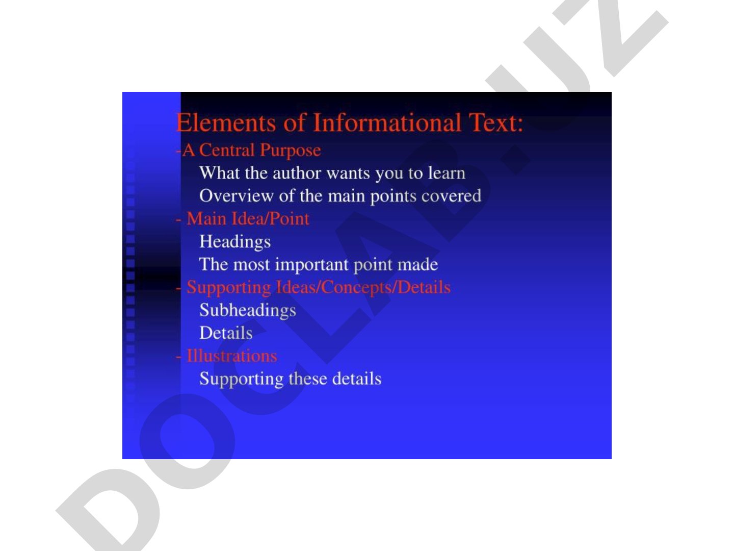 Word proportionality in the text