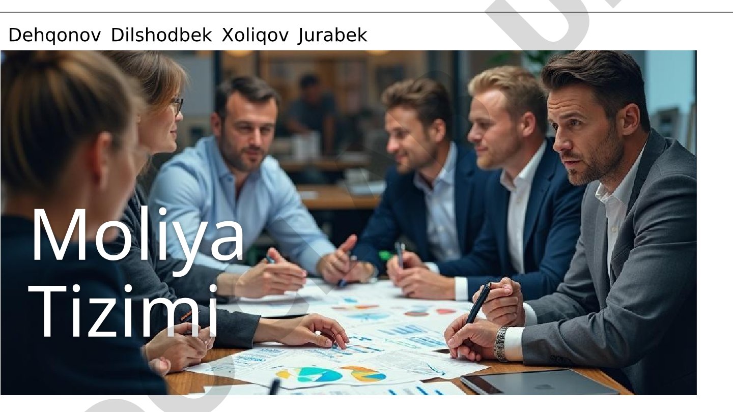 Moliya Tizimi