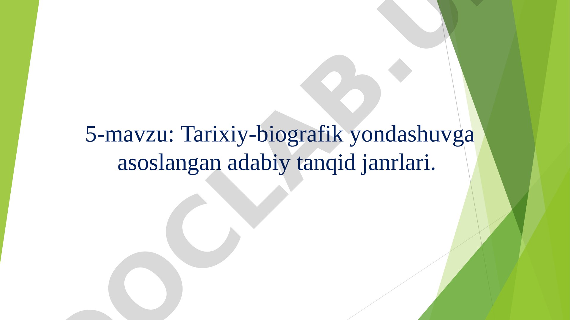 Tarixiy-biografik yondashuvga asoslangan adabiy tanqid janrlari