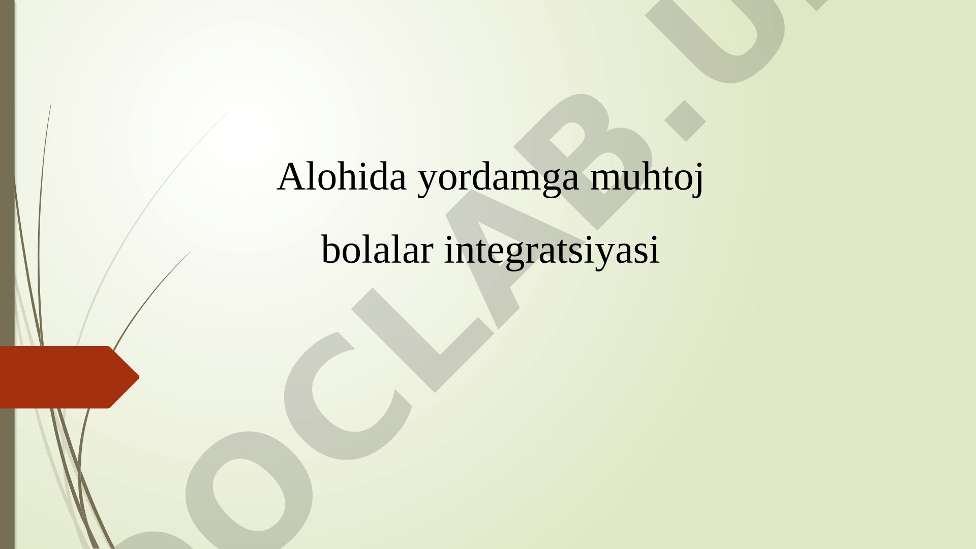 Alohida yordamga muhtoj bolalar integratsiyasi