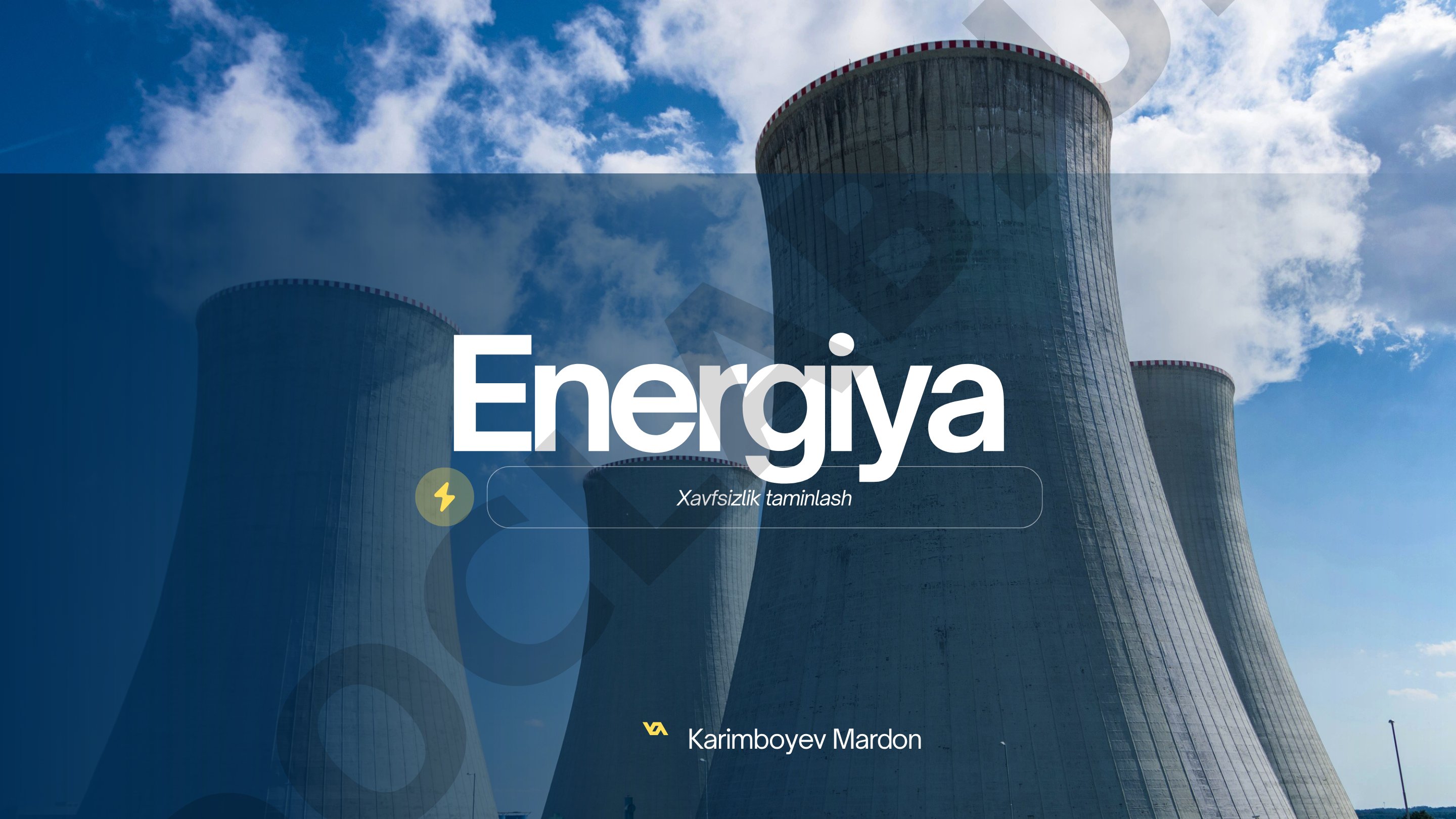 Energiya xavfsizligini ta'minlash