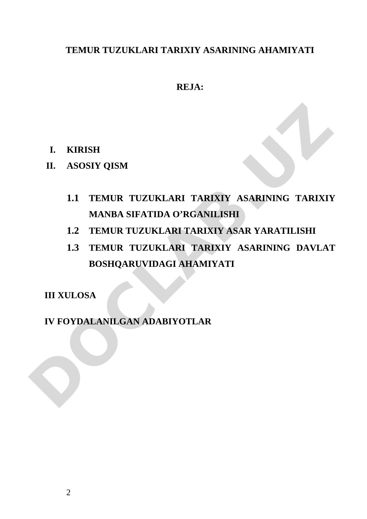 Temur tuzuklari tarixiy asarining ahamiyati