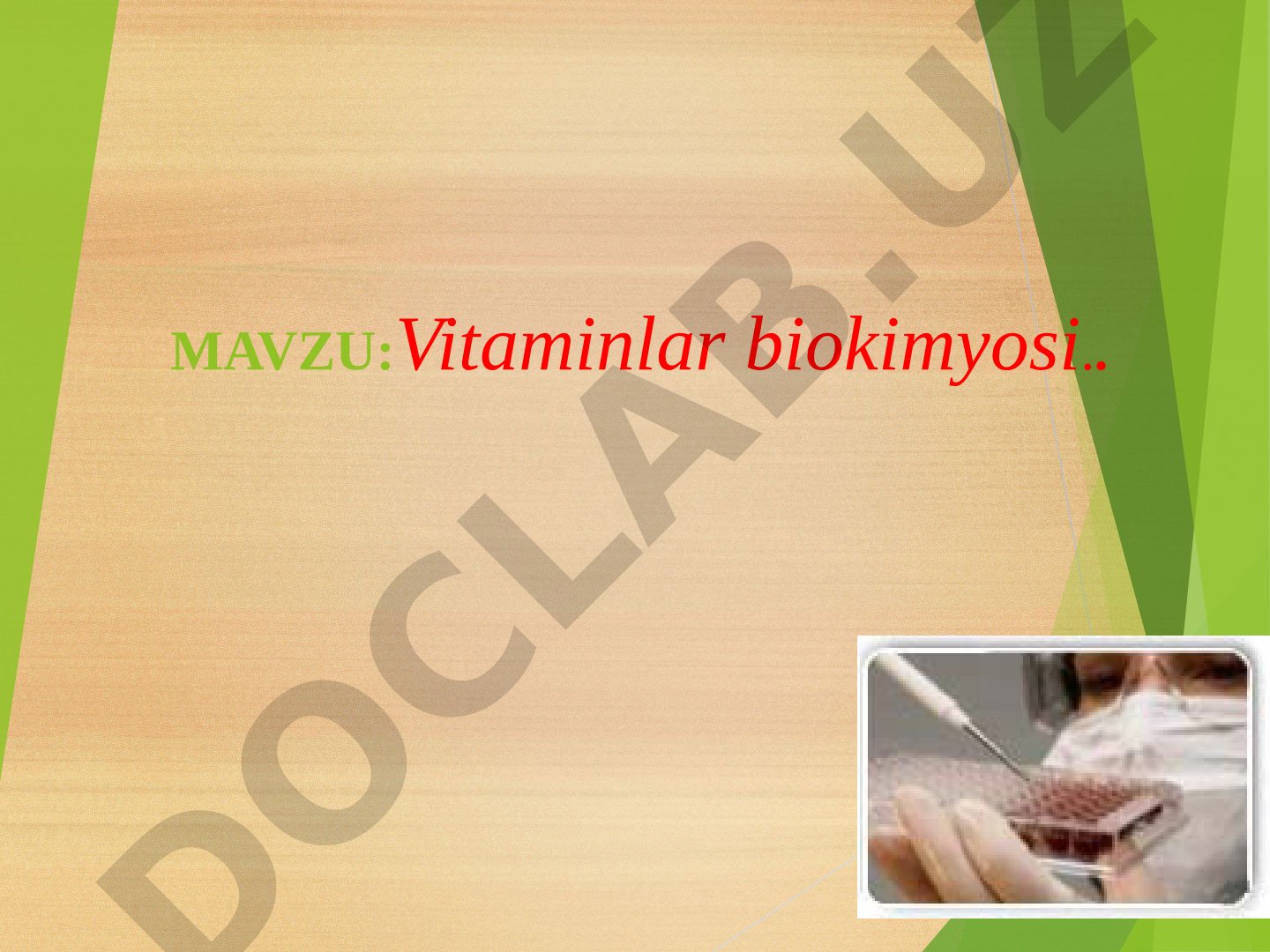 Vitaminlar biokimyosi