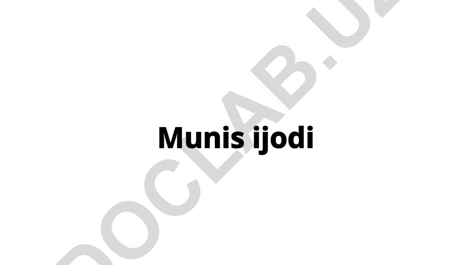 Munis ijodi va tarixiy merosi