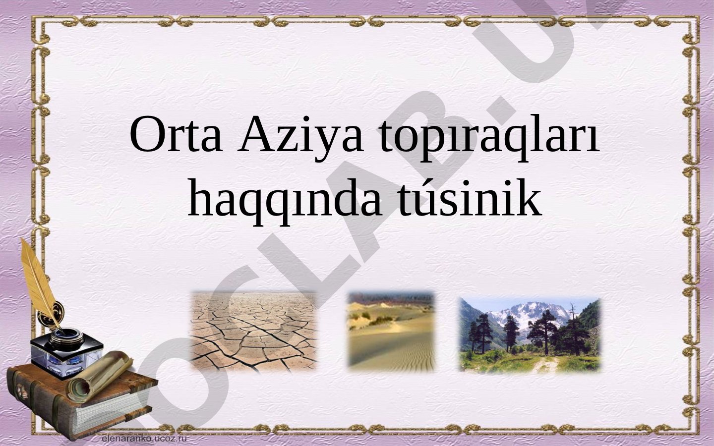 Orta Aziya topıraqları haqqında túsinik
