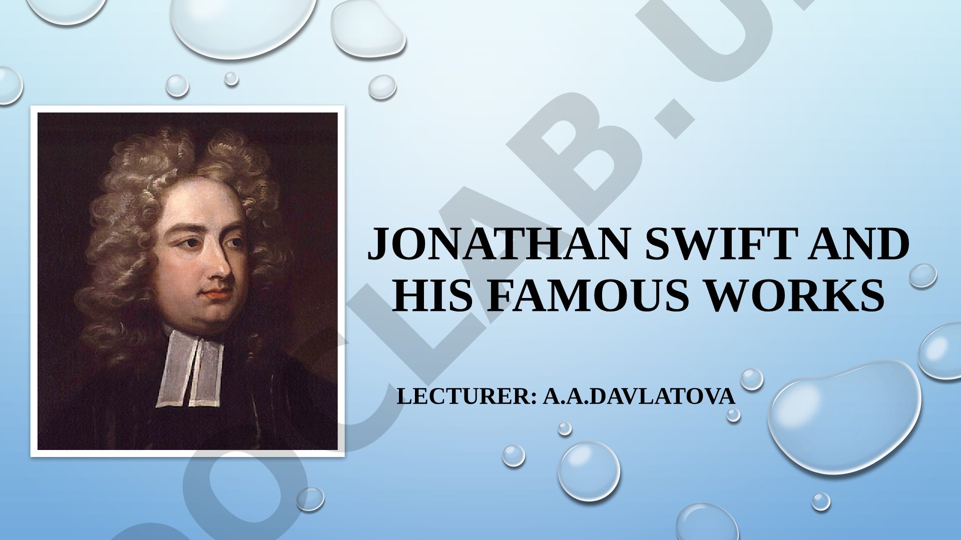 Jonathan Swift and his famous works