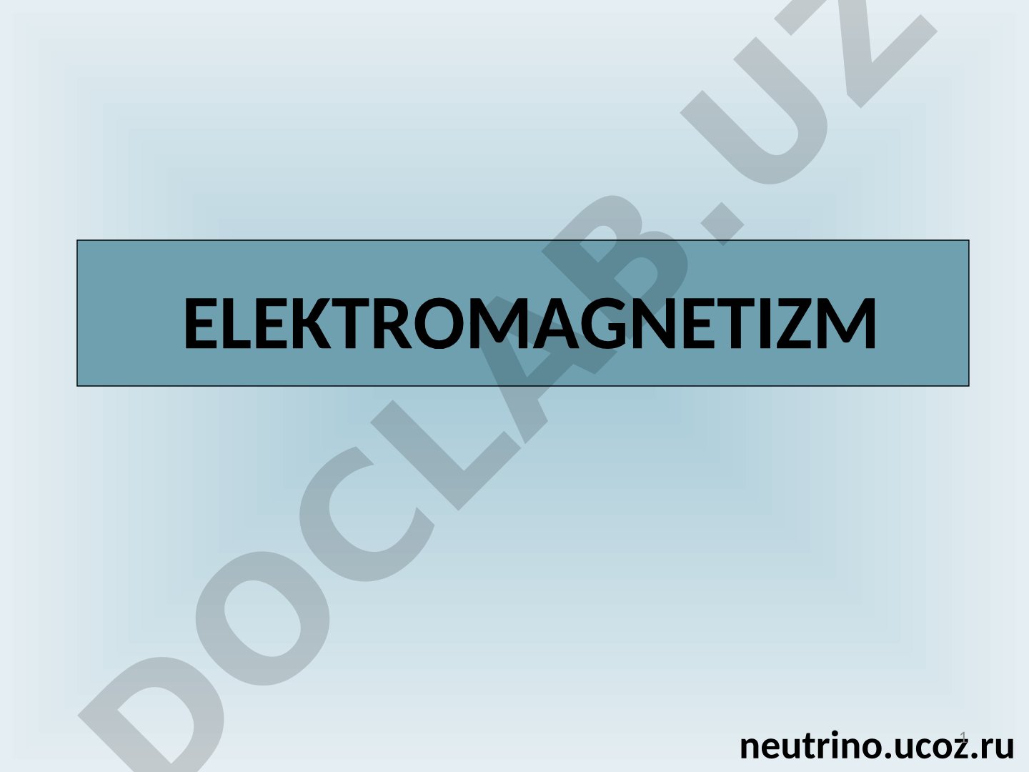 Harakatlanayotgan zaryadlangan zarraning magnit maydoni. Bio-Savar-Laplas qonuni