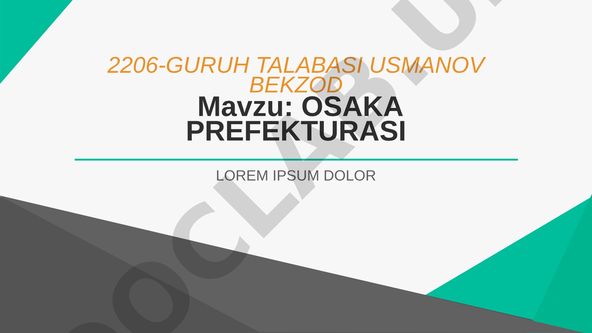 Osaka prefekturasi