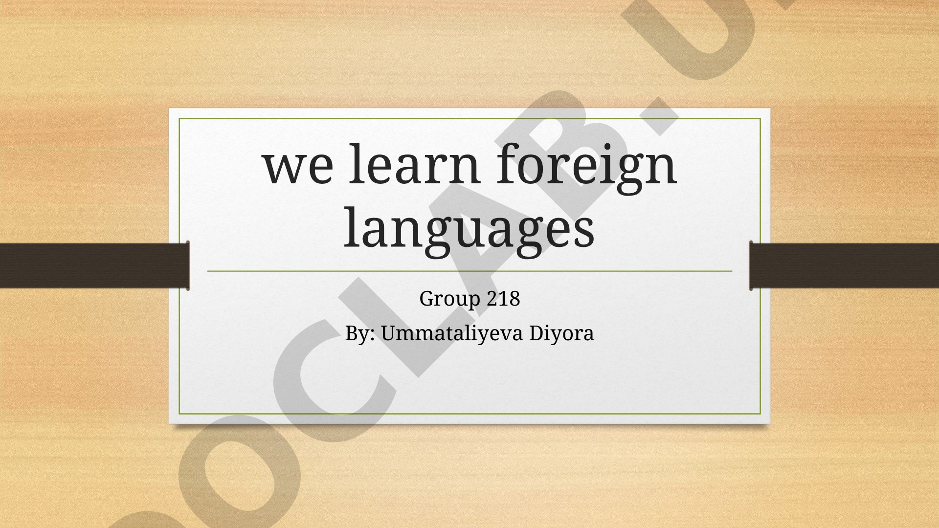 Why People Learn Foreign Languages