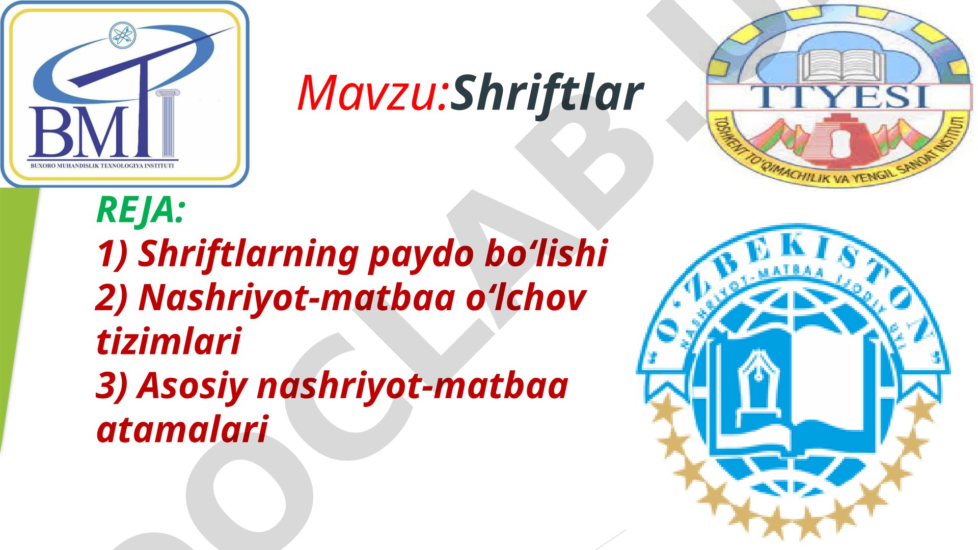 Shriftlar