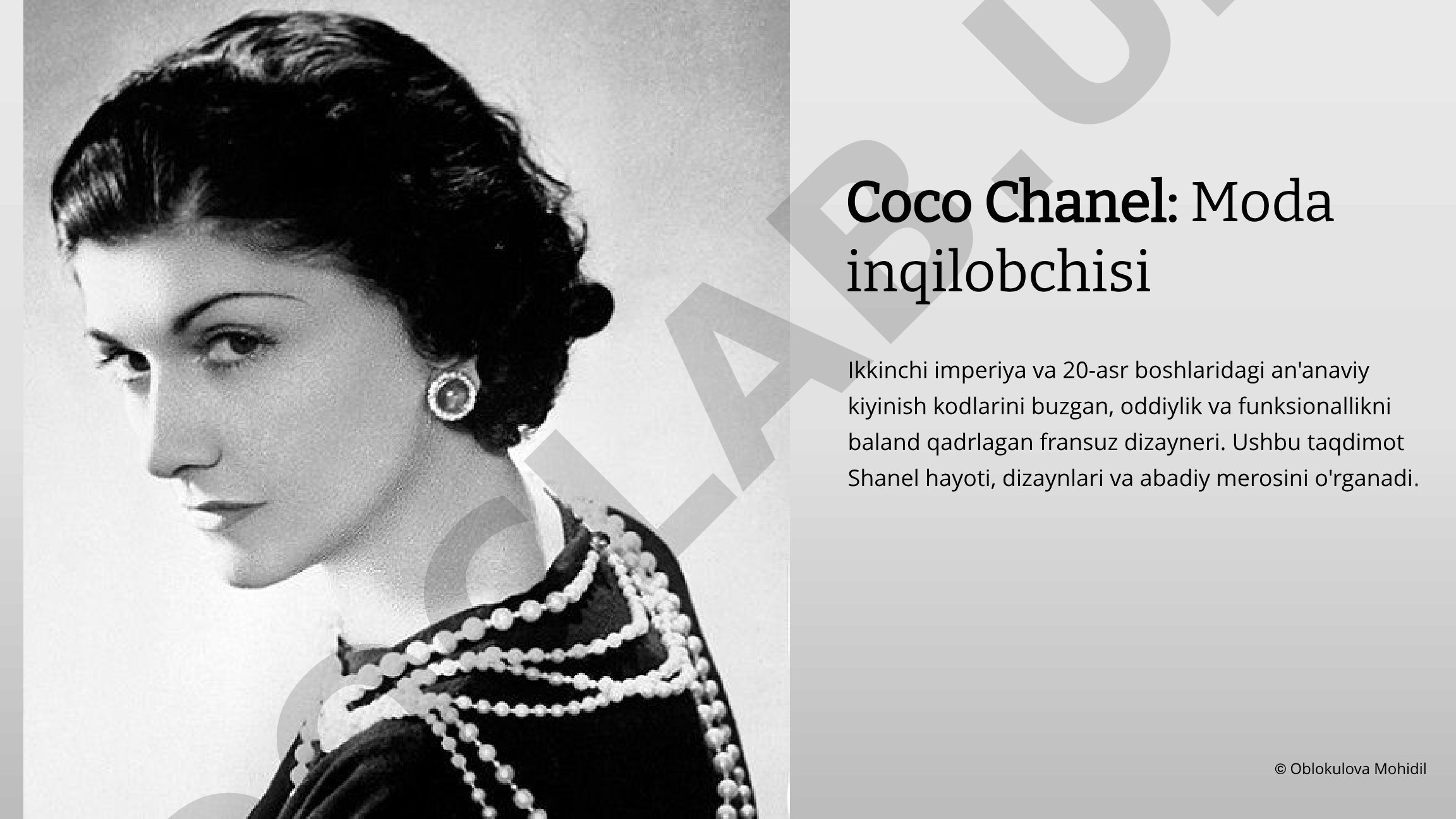 Coco Chanel: Moda inqilobchisi