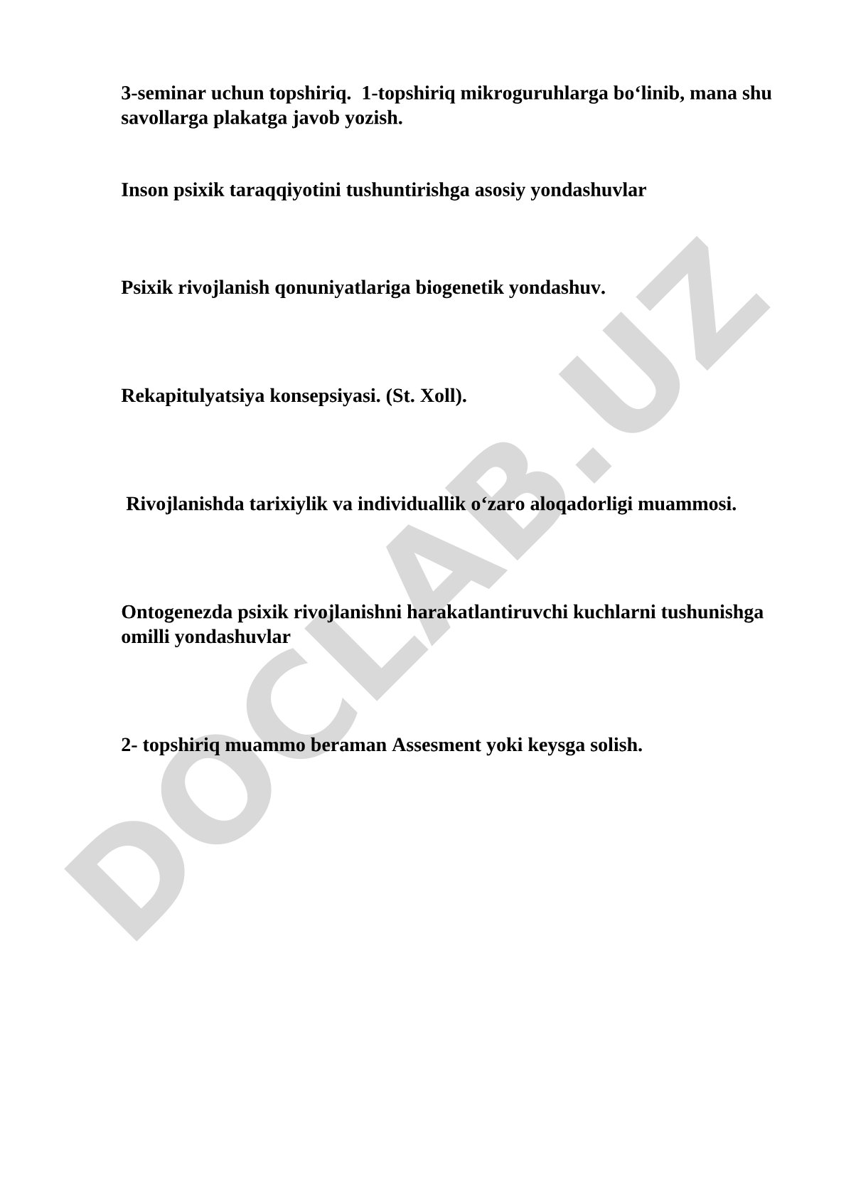 Inson psixik taraqqiyotini tushuntirishga asosiy yondashuvlar