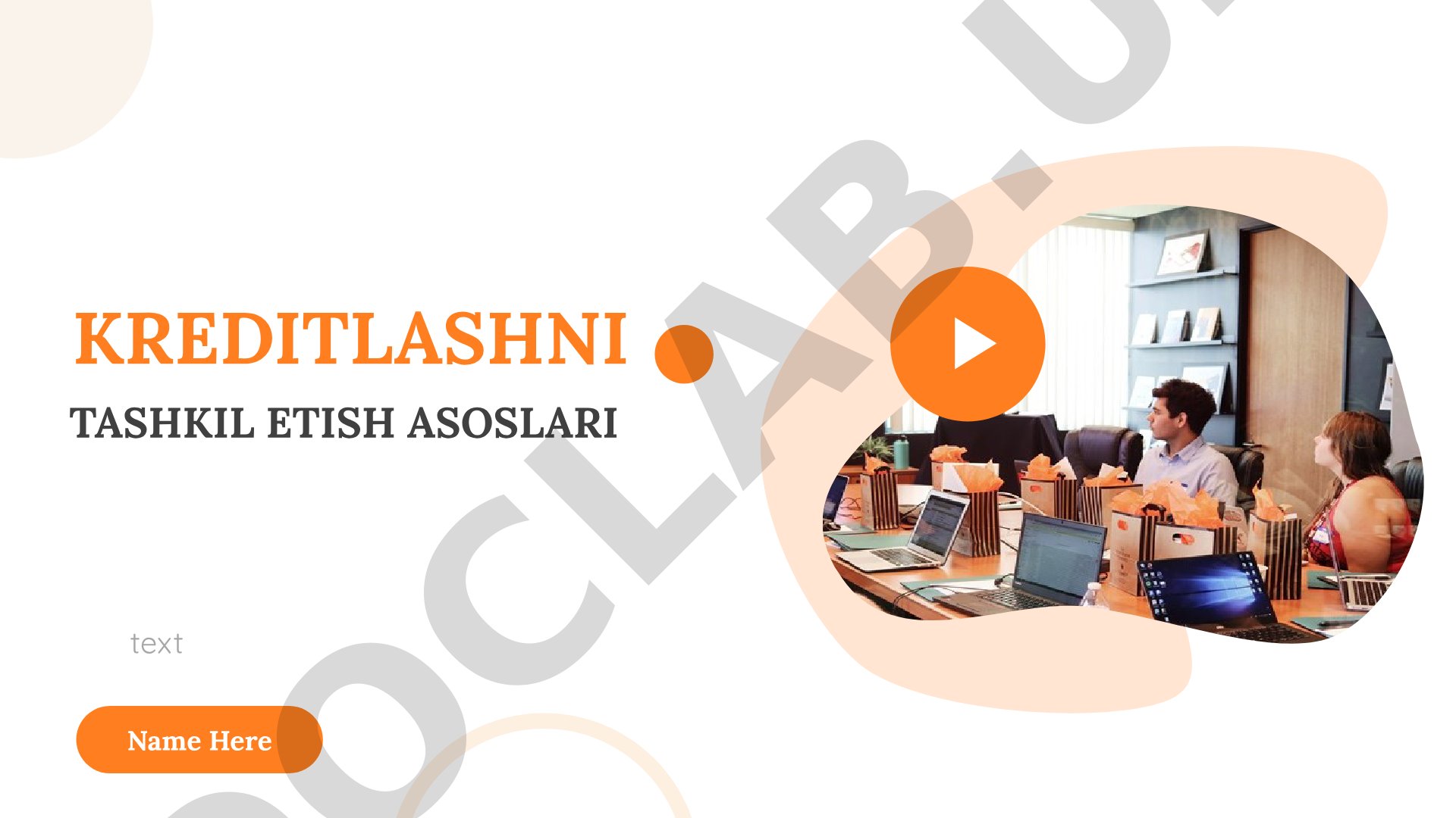 Kreditlashni tashkil etish asoslari
