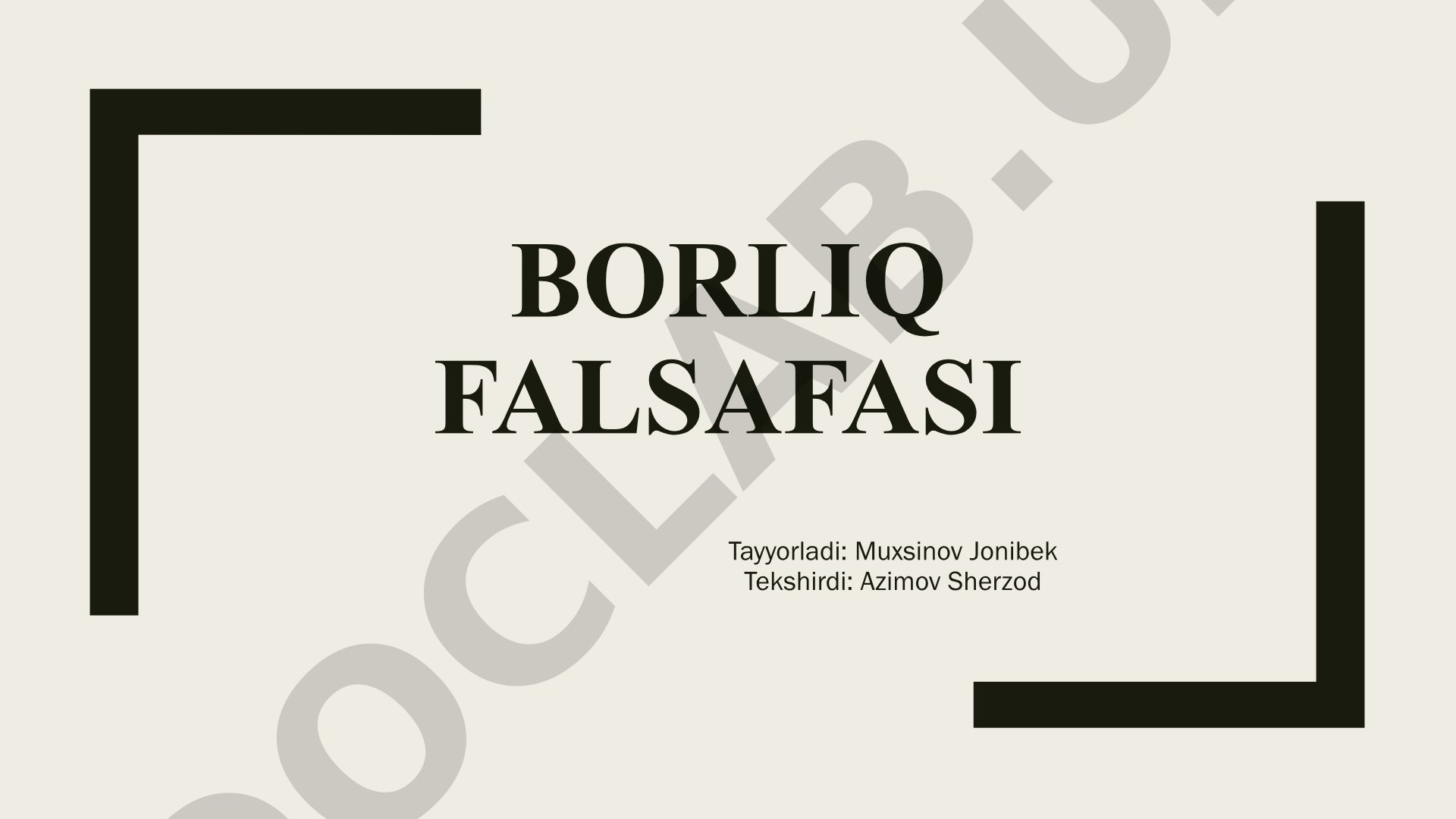 Borliq falsafasi