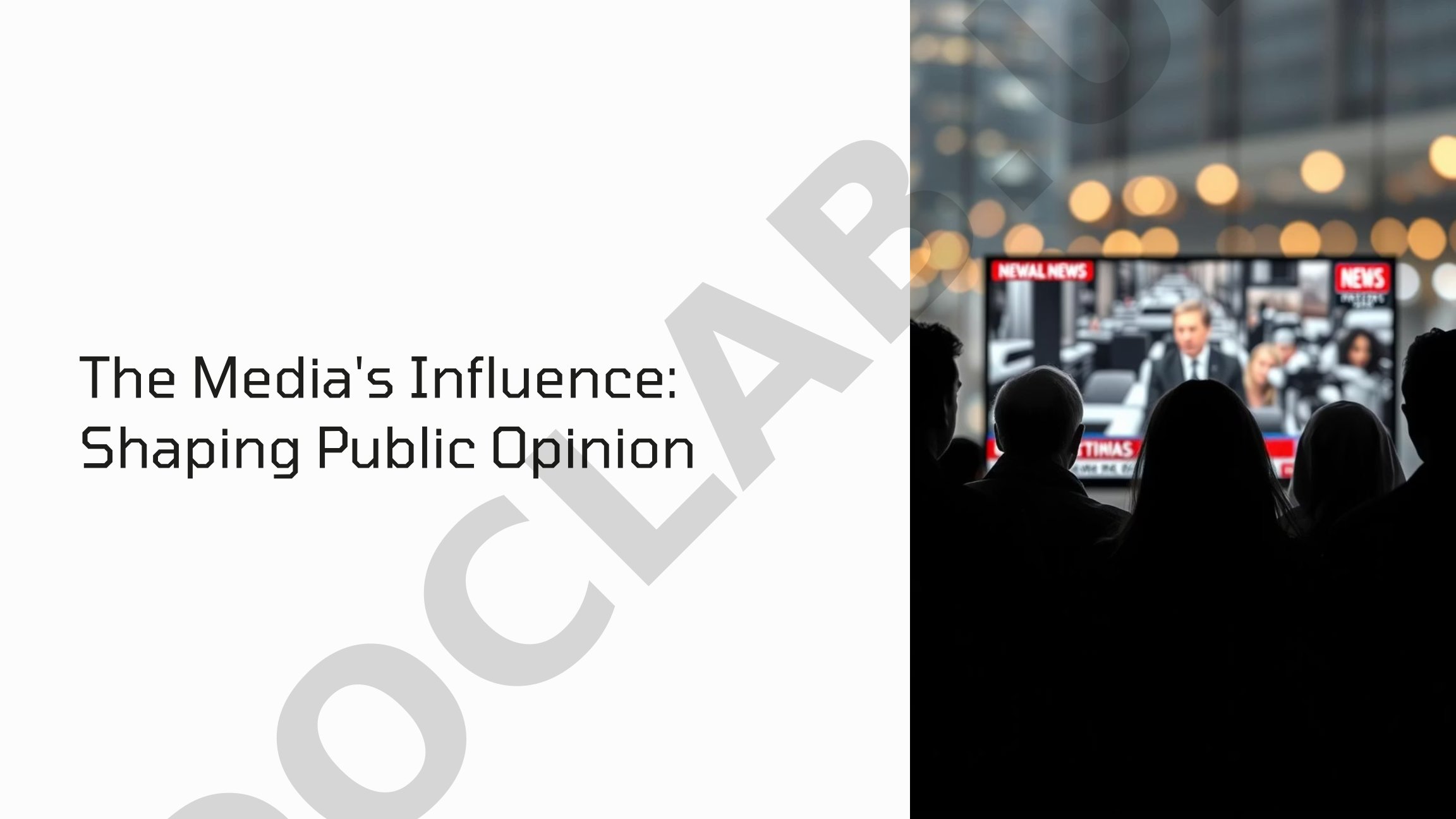 The Media's Influence: Shaping Public Opinion
