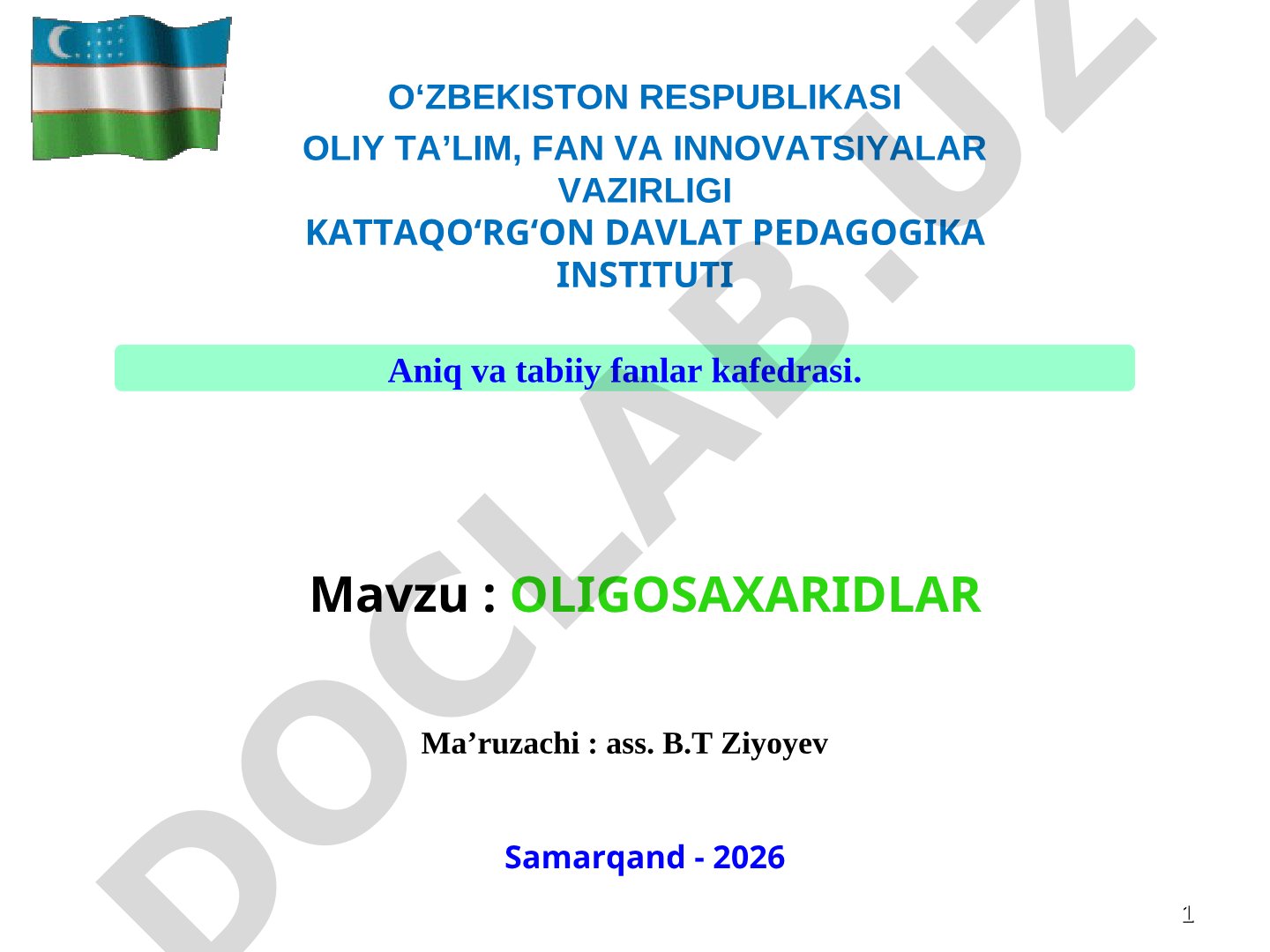 OLIGOSAXARIDLAR