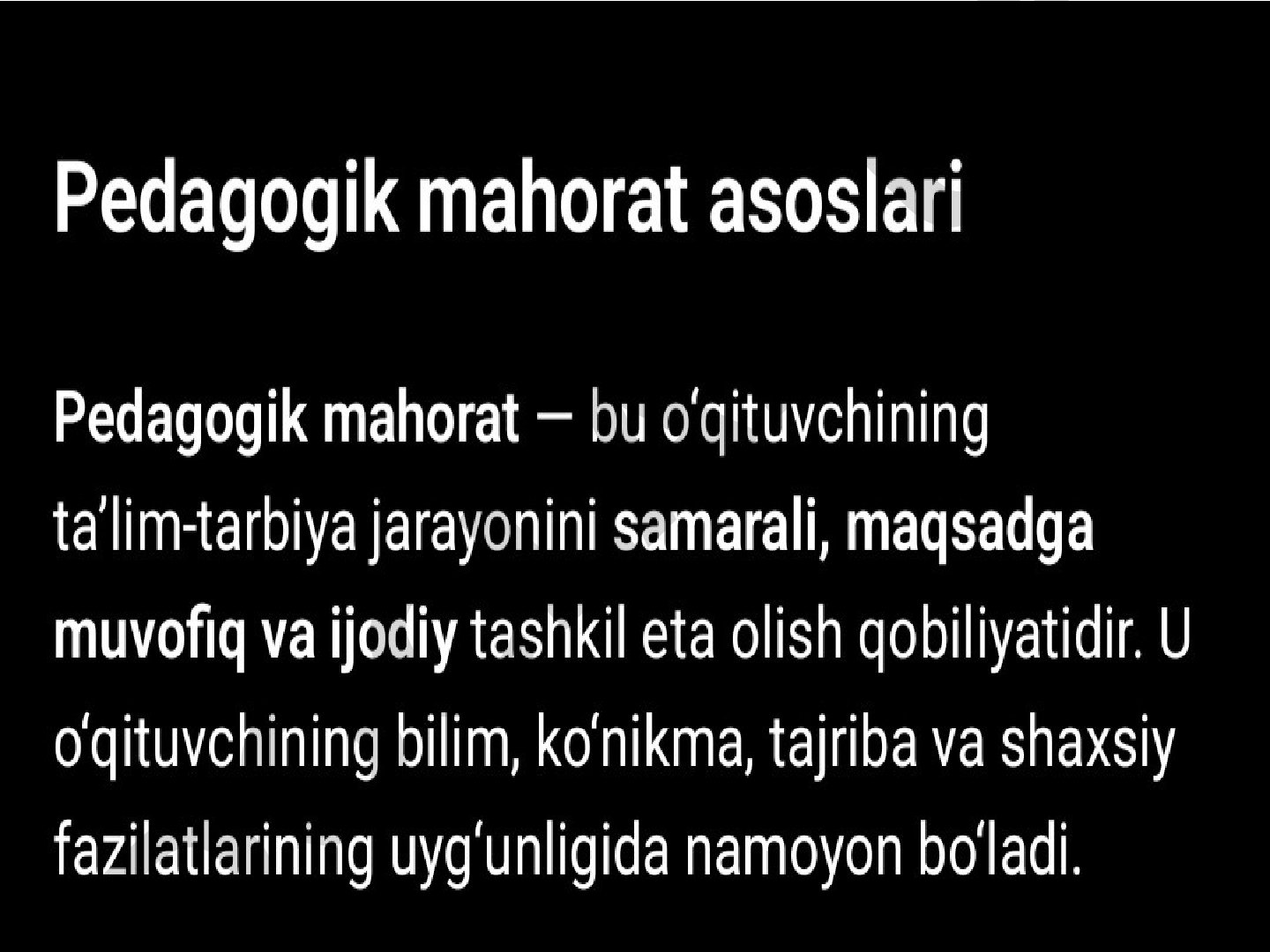 Umumiy pedagogika fanidan mustaqil ish