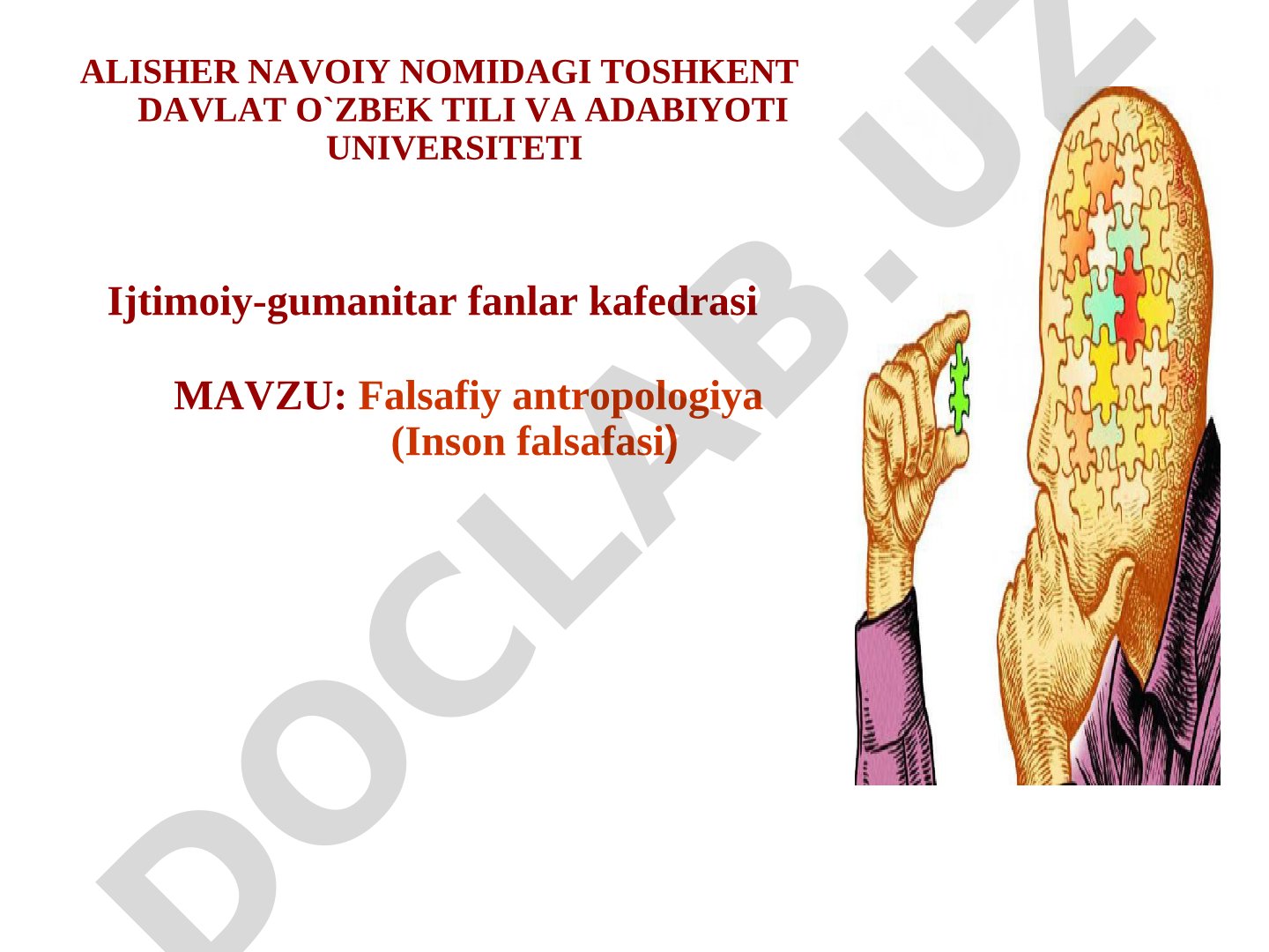 Falsafiy antropologiya (Inson falsafasi)