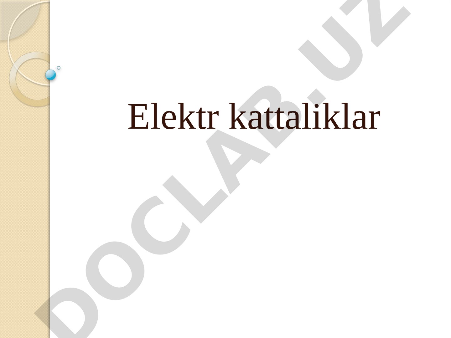Elektr kattaliklar