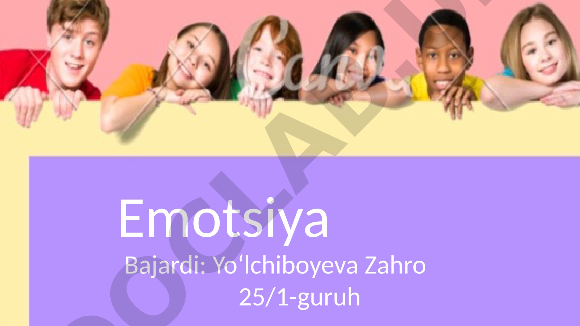 Emotsiyaning mohiyati va turlari