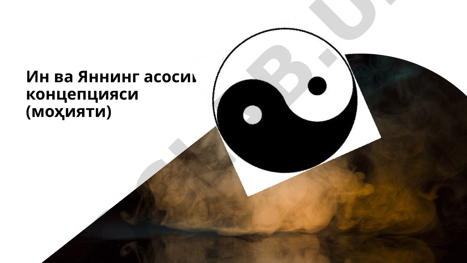 Ин ва Яннинг асосий концепцияси (моҳияти)