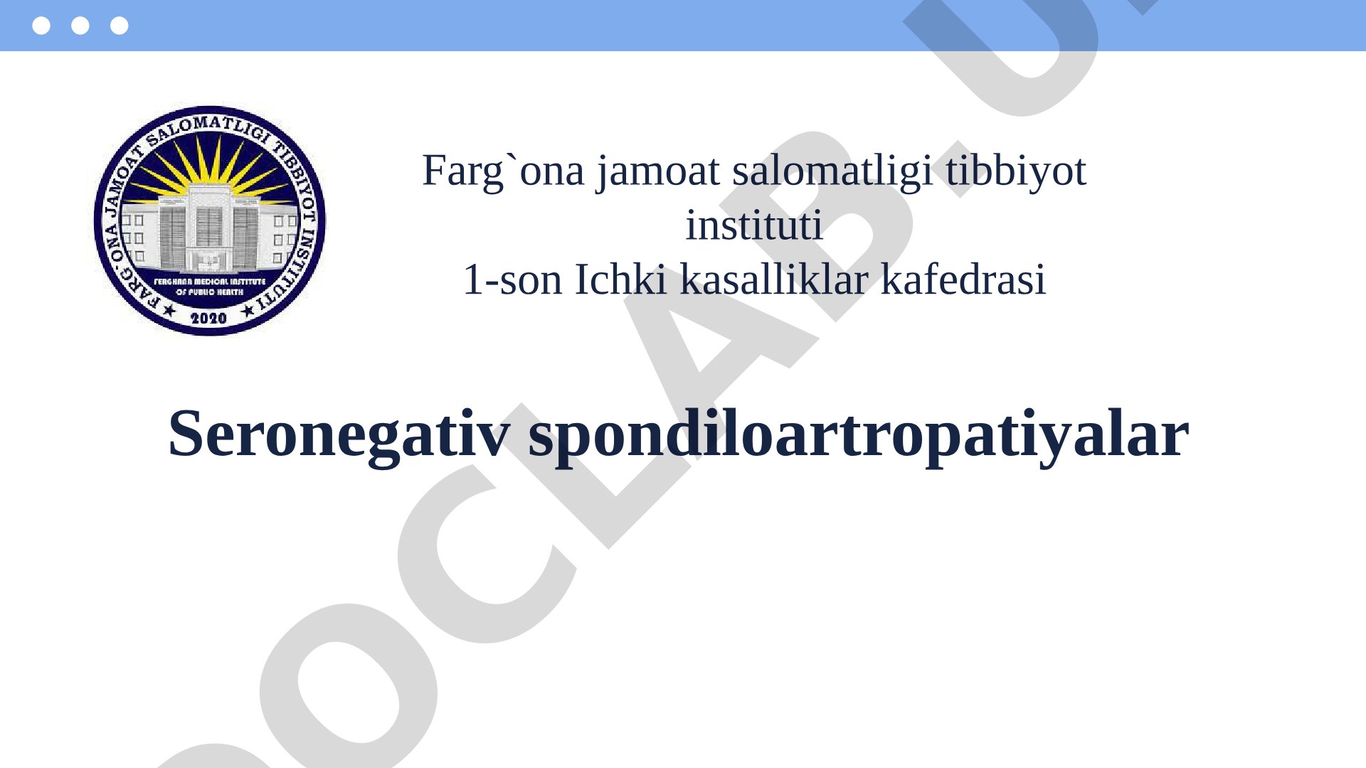 Seronegativ spondiloartropatiyalar